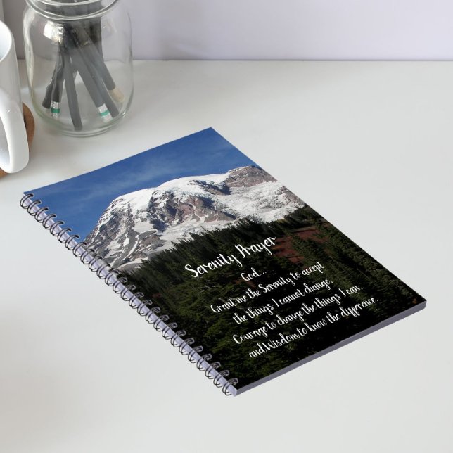Serenity Prayer Mont Rainier Carnet photo (In Situ)