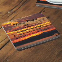 Serenity Prayer Orange Sunset