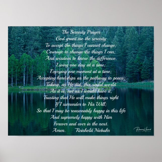 Serenity Prayer Poster (Vorne)