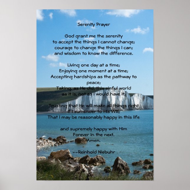 Serenity Prayer Poster (Vorne)