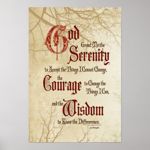 Serenity Prayer Poster