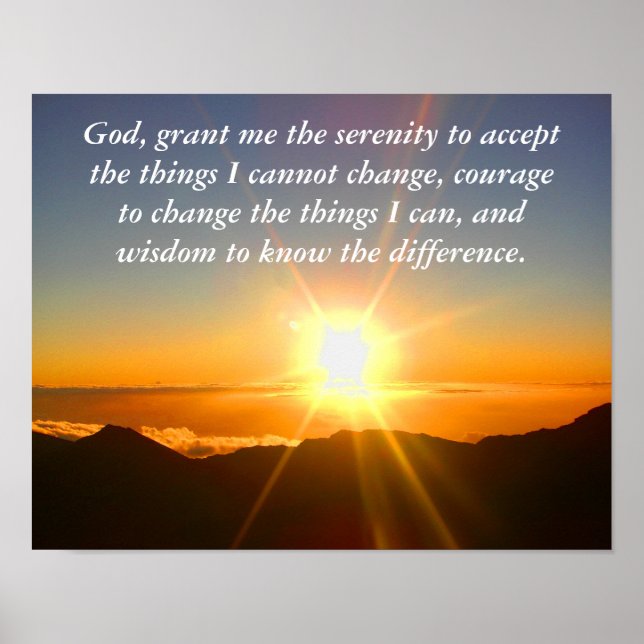 Serenity prayer _ poster (Vorne)