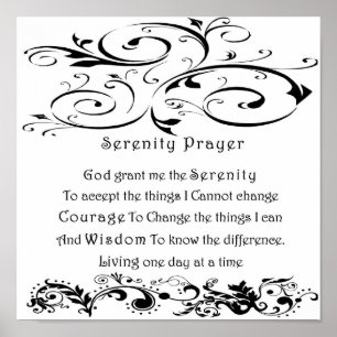 Serenity Prayer Poster