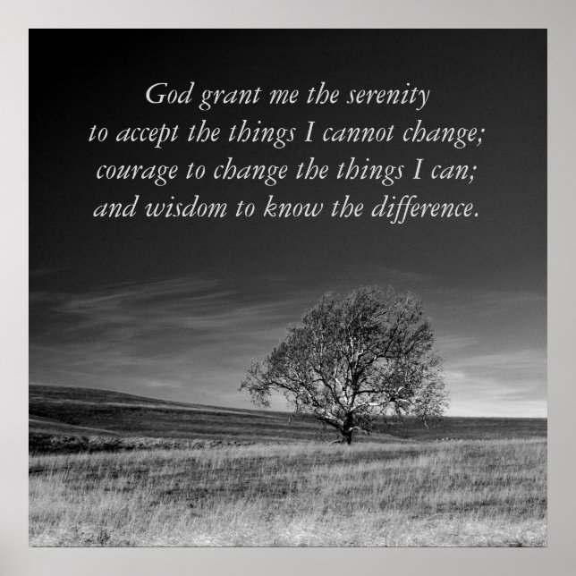 Serenity Prayer Poster (Vorne)