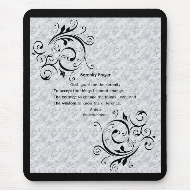 Serenity Prayer Poster Mousepad (Vorne)