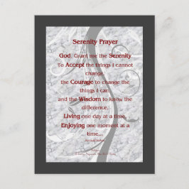 Serenity Prayer Postkarte