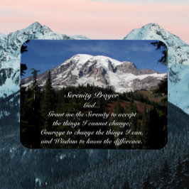 Serenity Prayer Rainier Foto Magnet