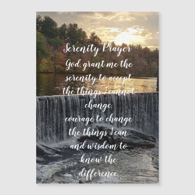 Serenity prayer RI FALLS  Ponaganset   Magnetkarte (Vorderseite)