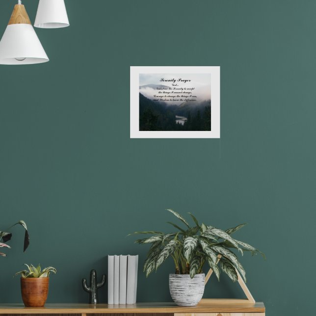 Serenity Prayer River Valley Fotografisch Poster (Wohnzimmer 1)