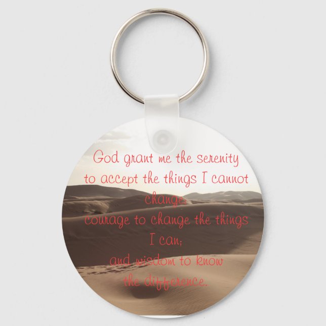 Serenity Prayer Schlüsselanhänger (Vorderseite)