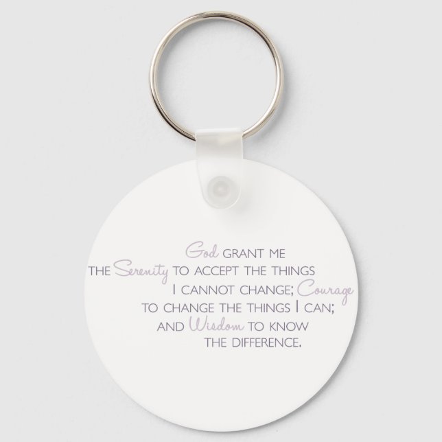 Serenity Prayer Schlüsselanhänger (Vorderseite)