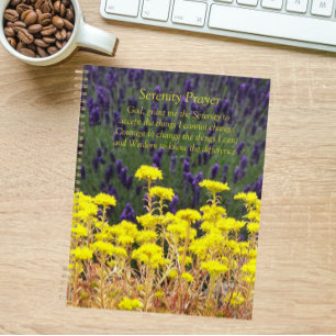Serenity Prayer Summer Garden Floral Planer