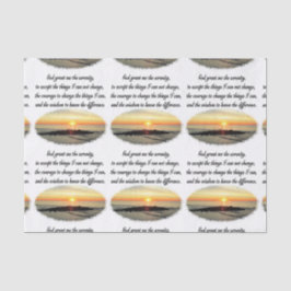 SERENITY PRAYER SUNRISE FOTO DESIGN SEIDENPAPIER