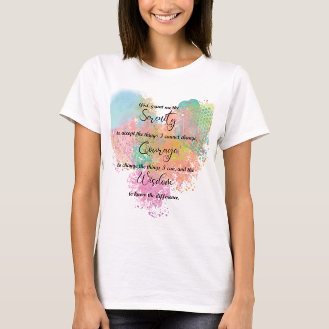 Serenity Prayer T-Shirt (Vorderseite)