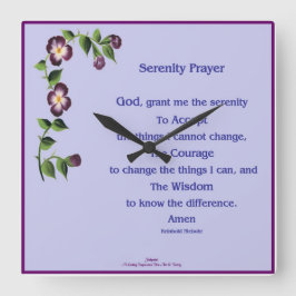 Serenity Prayer Uhr