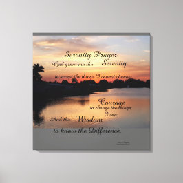 SERENITY PRAYER WALL PANEL LEINWANDDRUCK