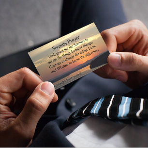 Serenity Prière Orange Sunset Photo Carte magnétiq