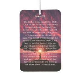 SERENITY Psalm 23 Sunset Memorial Autolufterfrischer