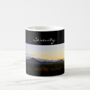 Serenity Santa Fe Mountains bei Sonnenaufgang Tass Kaffeetasse