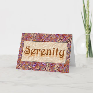 SERENITY Sober Herzlichen Glückwunsch OM Erholung  Karte