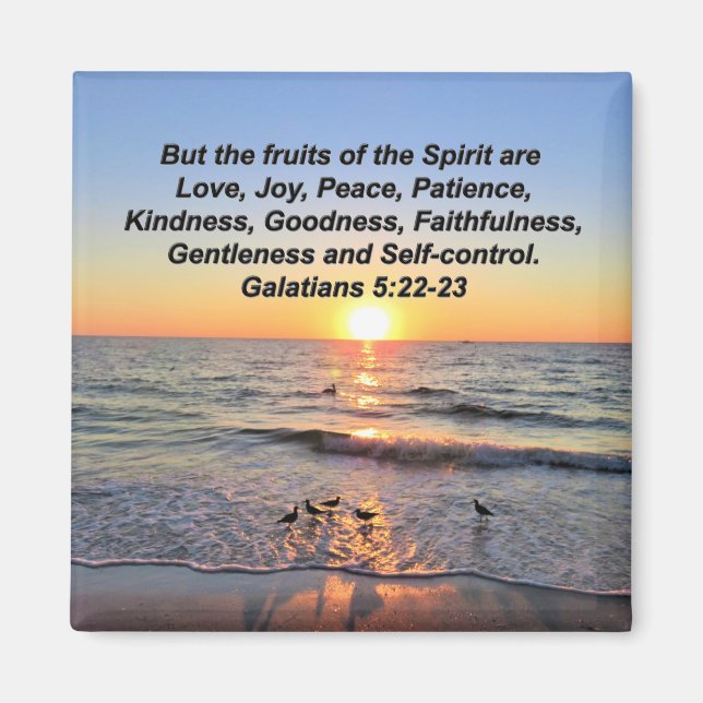 SERENITY SUNRISE GALATIANS OBST DES SPIRITS MAGNET (Vorne)