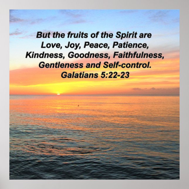 SERENITY SUNRISE GALATIANS OBST DES SPIRITS POSTER (Vorne)