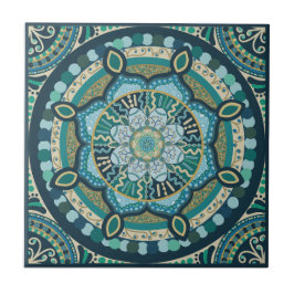 Serenity Tile - Blues und Grüntöne Fliese