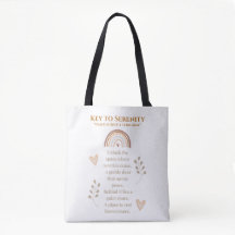 Serenity Tote Bag - wiederverwendbare Niedliche Ta