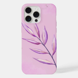'Serenity Veilchenblatt' Minimalist iPhone 15 Pro  Max Hülle