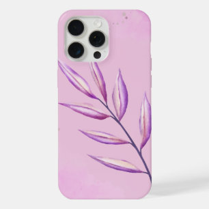 'Serenity Veilchenblatt' Minimalist iPhone 15 Pro Max Hülle