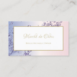 Serenity Water Splash Pink und Lavender Boutique Visitenkarte