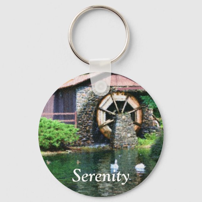 Serenity Water Wheel Inspiration Schlüsselanhänger (Vorderseite)