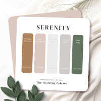 Serenity Wedding Suite | Palette der Farbpalette