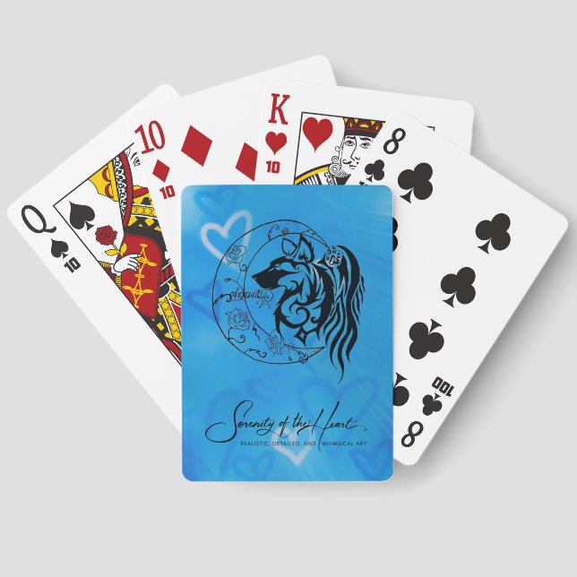 Serenityofthe Heart - Herzkarten Spielkarten (Rückseite)