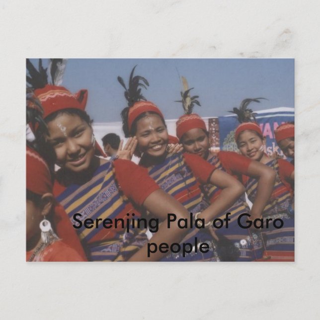 Serenjing Pala von Garo Menschen Postkarte (Vorderseite)