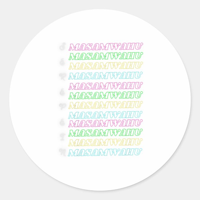 Serepein Masamwahu Runder Aufkleber (Vorderseite)