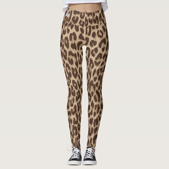 SERESHKI SAMMLUNG Leopard-Leggings Leggings (Vorderseite)