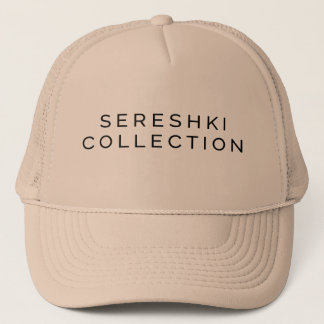 SERESHKI SAMMLUNG Logo-beige Fernlastfahrer-Hut Truckerkappe