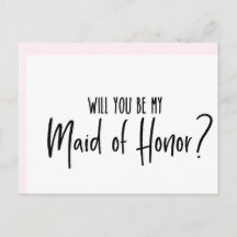 Serez-vous ma bonne carte de mariage d'honneur ?