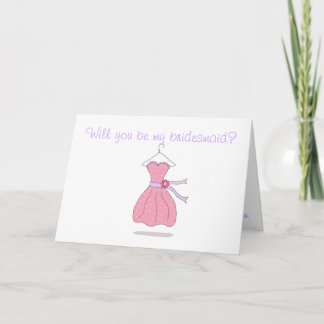 Serez-vous ma carte de demoiselle d'honneur ?