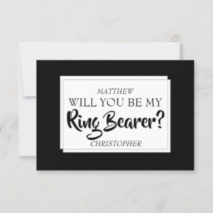 Serez-Vous Ma Carte De Porteur De Bague