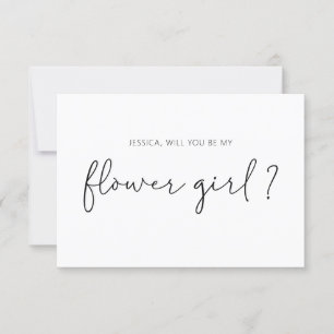 Serez-Vous Ma Carte De Proposition Flower Girl ?