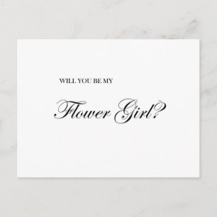 Serez-Vous Ma Carte De Proposition Flower Girl ?
