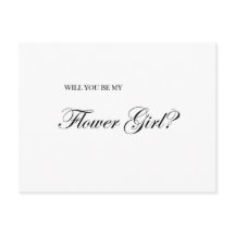 Serez-Vous Ma Carte De Proposition Flower Girl ?