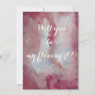 Serez-vous ma carte d'invitation fleurie