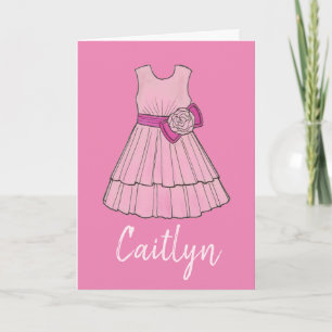 Serez-Vous Ma Carte Mariage Robe Rose Flower Girl