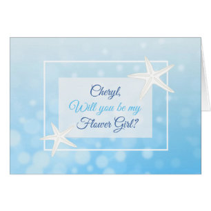 Serez-vous ma carte personnalisée Flower Girl ?