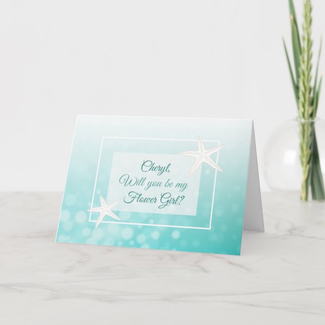 Serez-vous ma carte personnalisée Flower Girl ? (Devant)