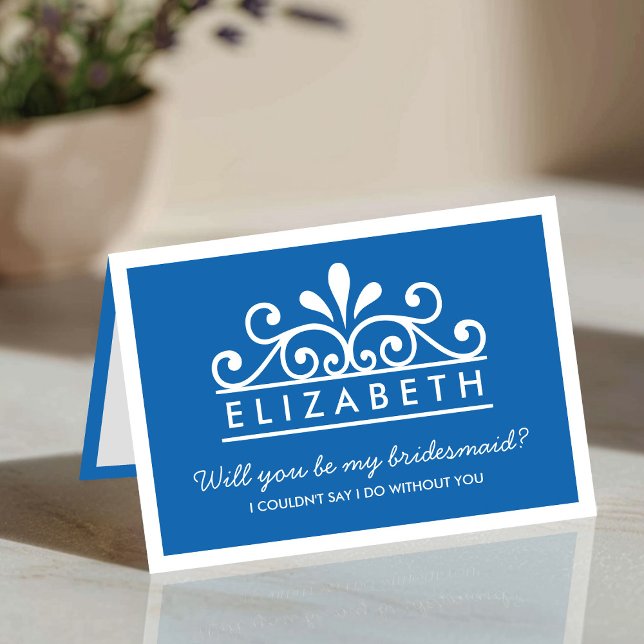 Serez-Vous Ma Femme D'Accueil ? Carte Tiara bleue (Créateur téléchargé)