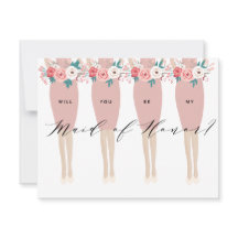 Serez-Vous Ma Fille D'Honneur ? | Carte Bridesmaid